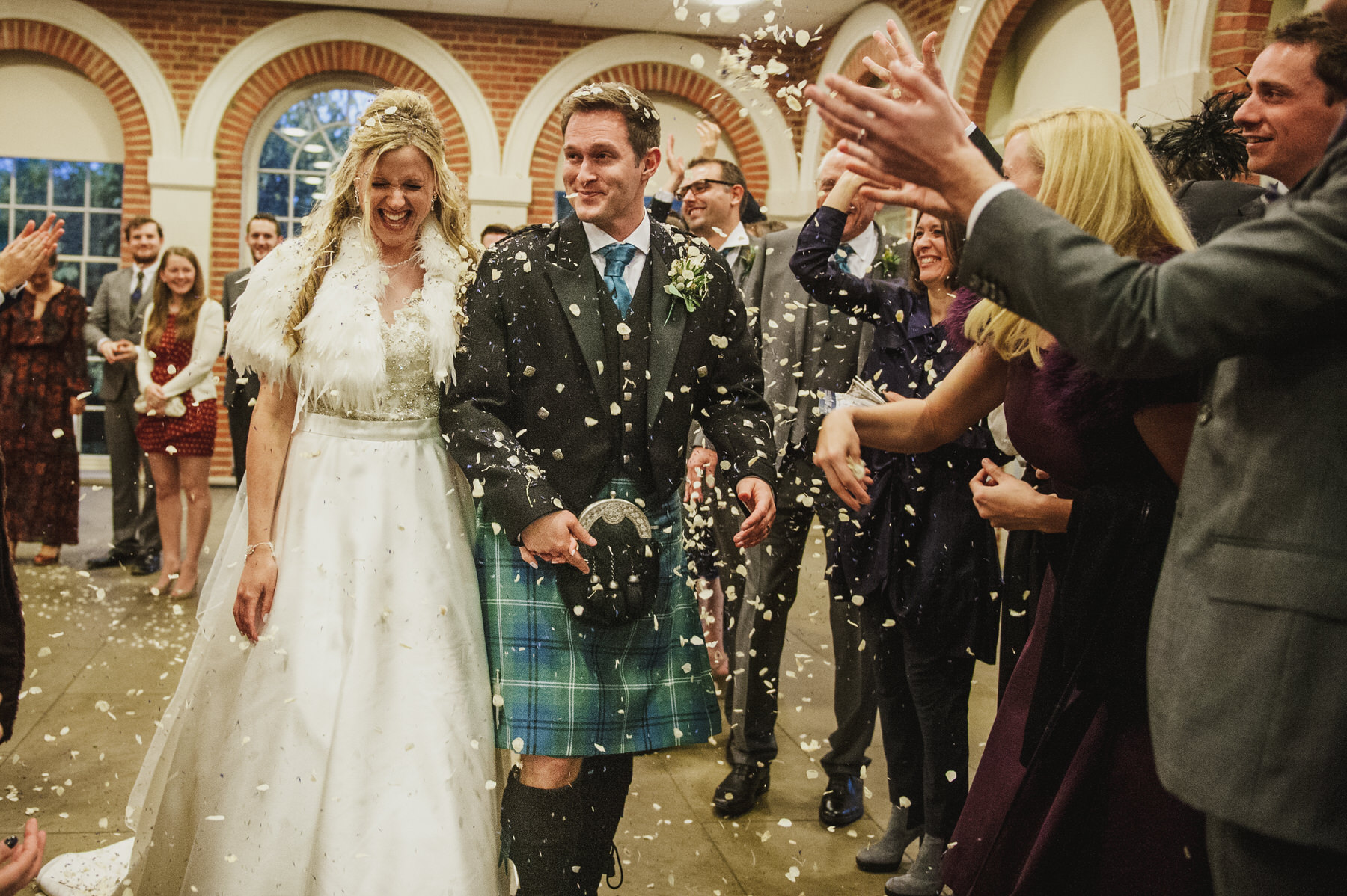 Great Fosters wedding confetti